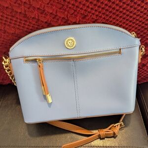 Elegant Blue Crossbody Bag By Anne Klein
